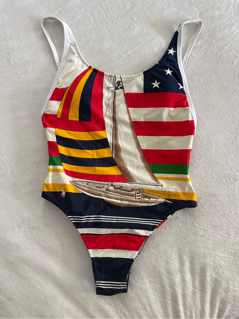 Polo Ralph Lauren CP 93 Regatta Women’s One Piece Swimsuit Sailboat Sailing - Picture 1 of 6